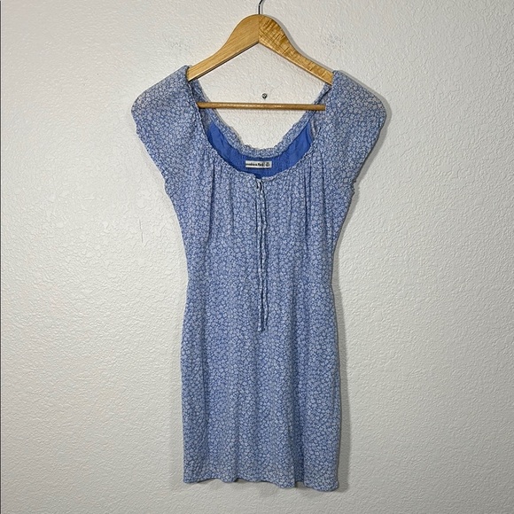 Abercrombie & Fitch Mini Blue Floral Dress XS - Picture 1 of 6